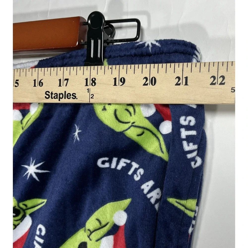 Star‎ Wars The Child Christmas Pajama Pants Men's 2XL Baby Yoda Grogu Blue Minky